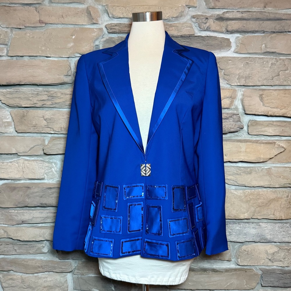 Royal Blue Women's Blazer Jacket. Dress it up or casual.